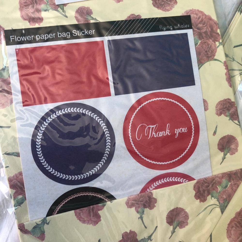 Paper Floral Bags - Picture 3 of 3